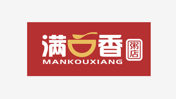 满口香粥店LOGO设计