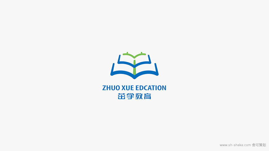 黃遠海符號創(chuàng)意設計作品：茁學教育LOGO VI設計圖0