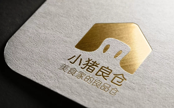 小猪粮仓标志logo提案