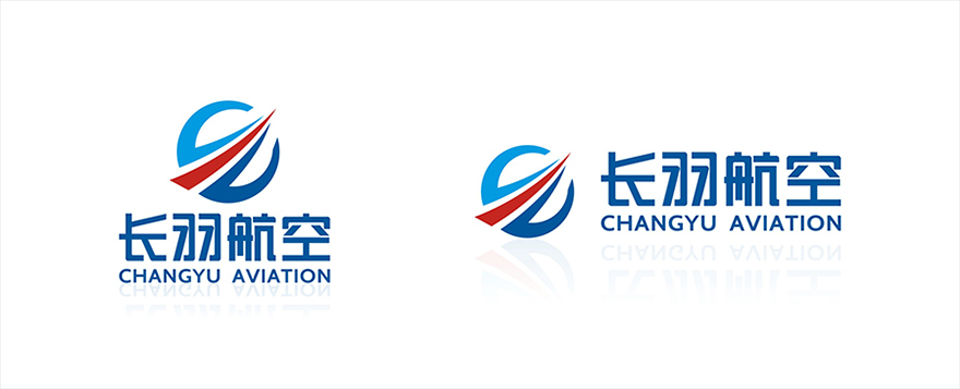 长羽航空logo及VI设计图1