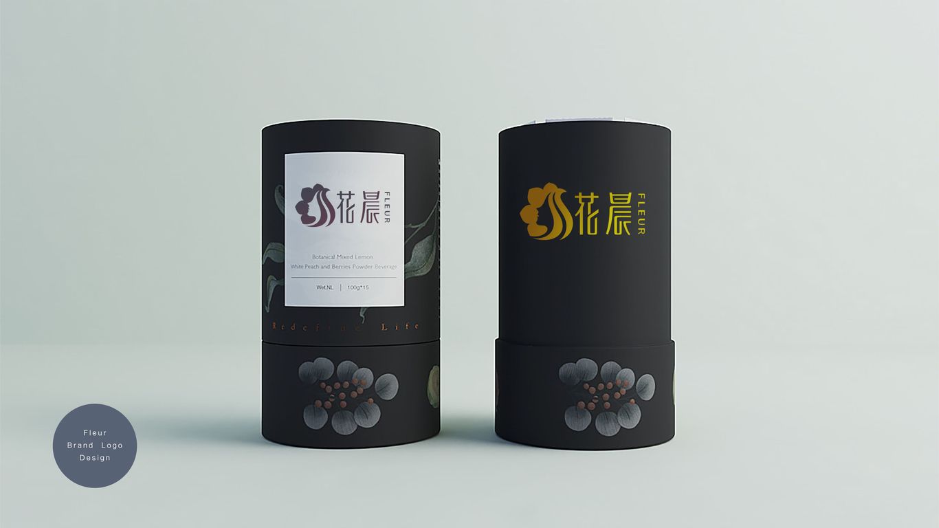 花晨-輕奢美容護(hù)膚會(huì)所Logo設(shè)計(jì)圖8