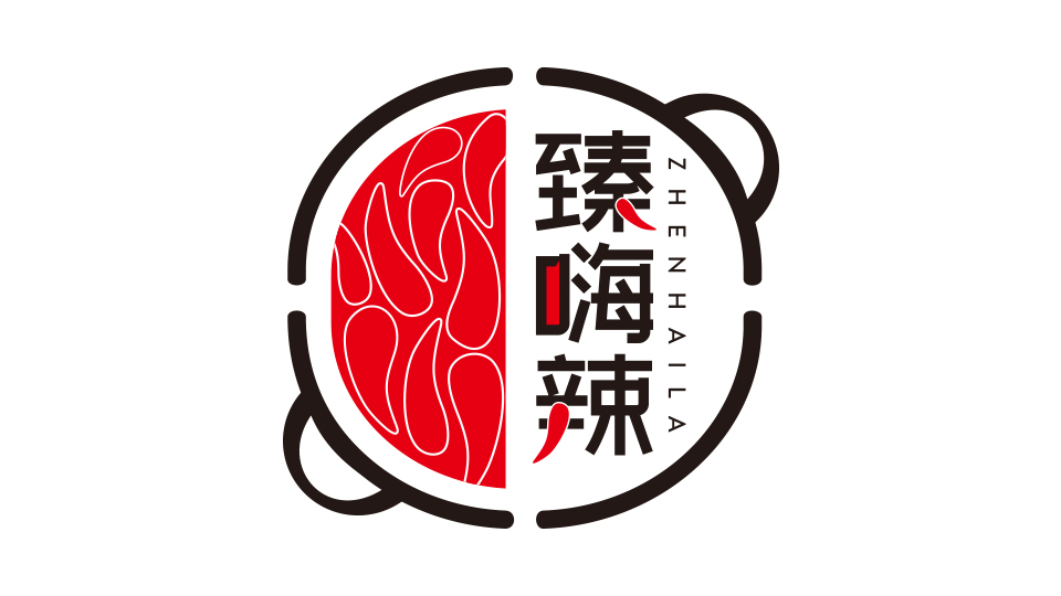 臻嗨辣LOGO設(shè)計