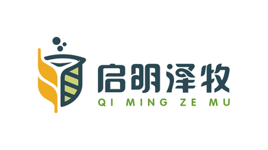 启明泽牧LOGO设计