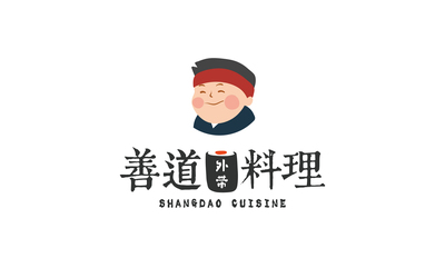 善道外帶料理LOGO設計