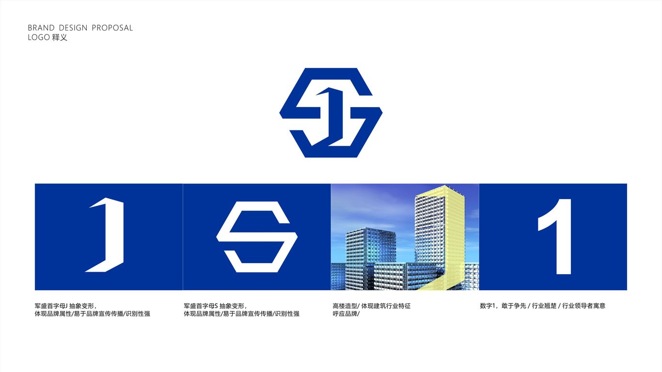 军盛建筑公司LOGO设计中标图2