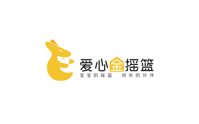 爱心金摇篮母婴商超Logo设计