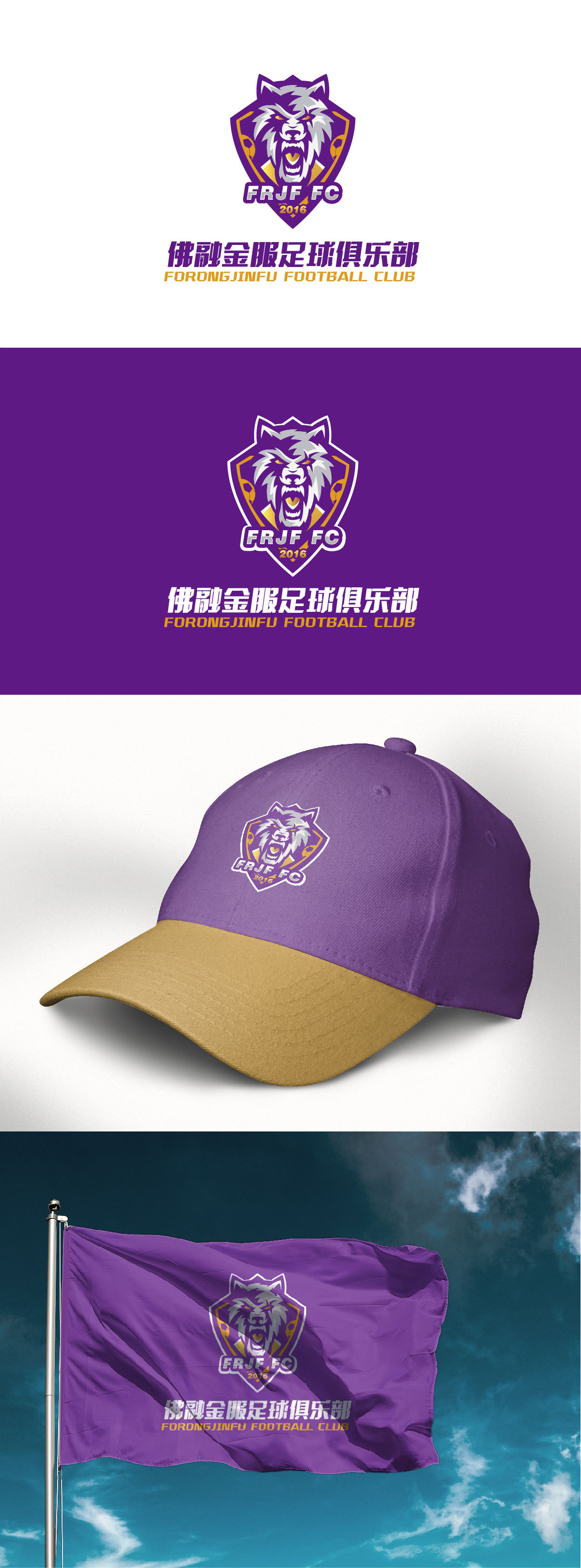 佛融金服足球俱乐部logo设计图0