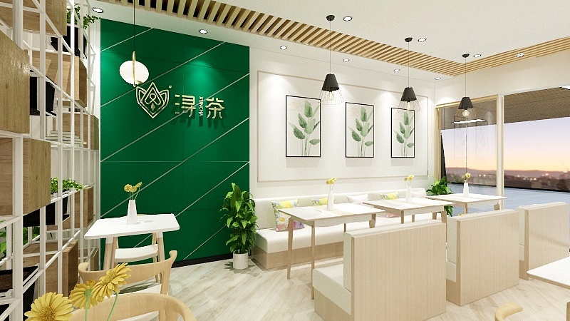 西宁浔茶店面设计图3