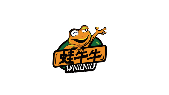 蛙牛牛餐飲品牌LOGO設(shè)計(jì)