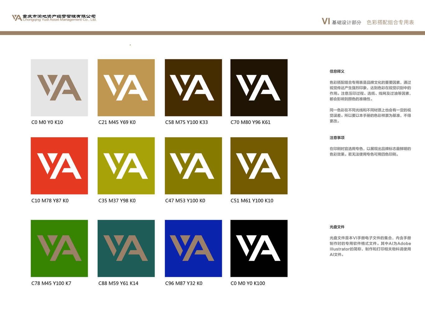 重庆市渝地资产经营管理有限公司vi设计图12