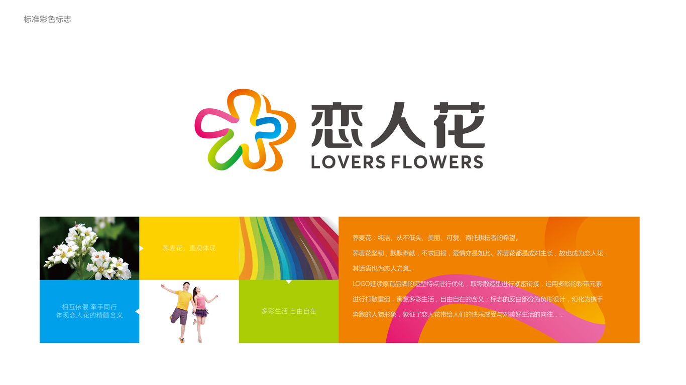 恋人花保健食品公司LOGO设计中标图2