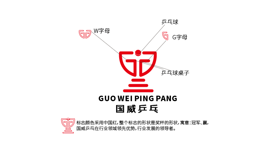 國(guó)威乒乓俱樂部LOGO設(shè)計(jì)中標(biāo)圖0