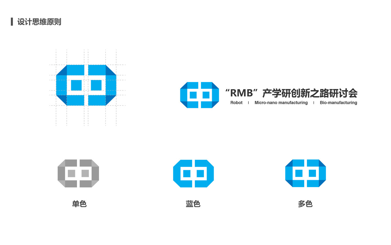 “RMB”產(chǎn)學(xué)研創(chuàng)新之路研討會(huì)設(shè)計(jì)logo方案設(shè)計(jì)圖2