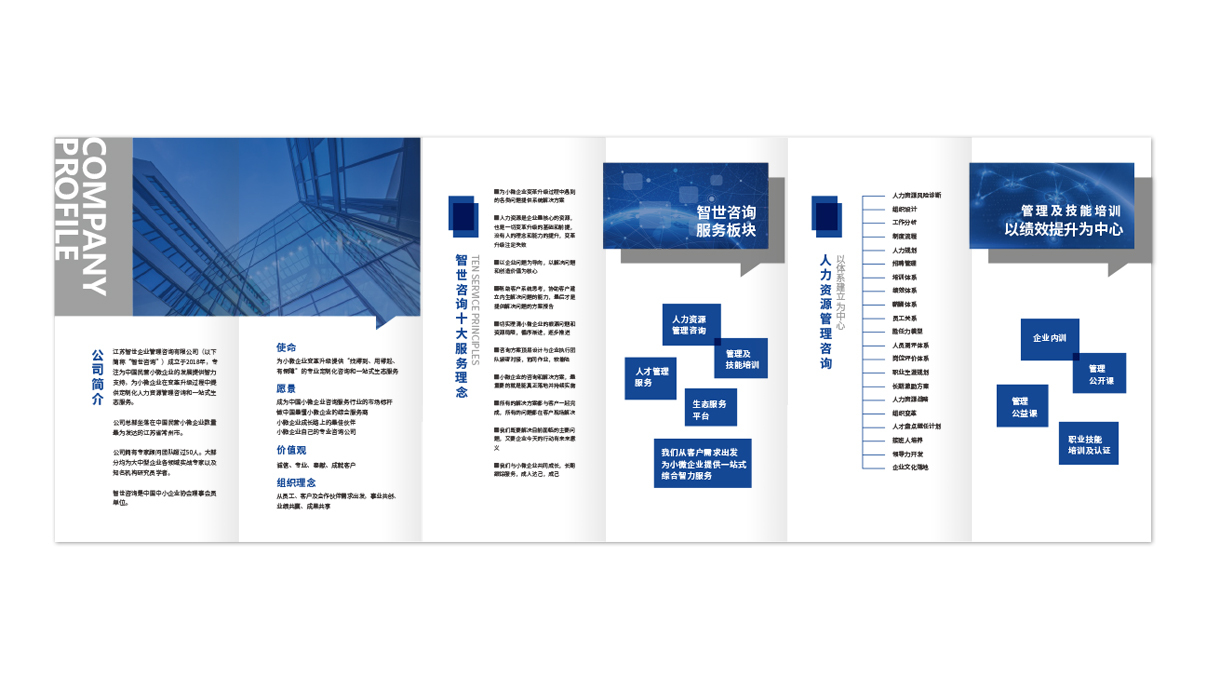 智世企業(yè)宣傳單設(shè)計中標圖2