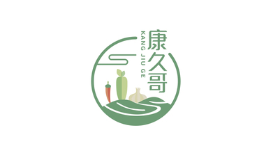 康九哥食品品牌LOGO設(shè)計