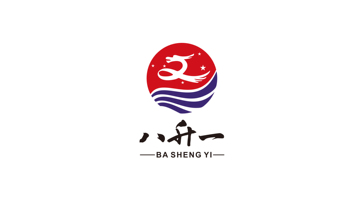 八升一白酒品牌LOGO設計