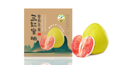 貢果柚蜜柚品牌包裝設(shè)計