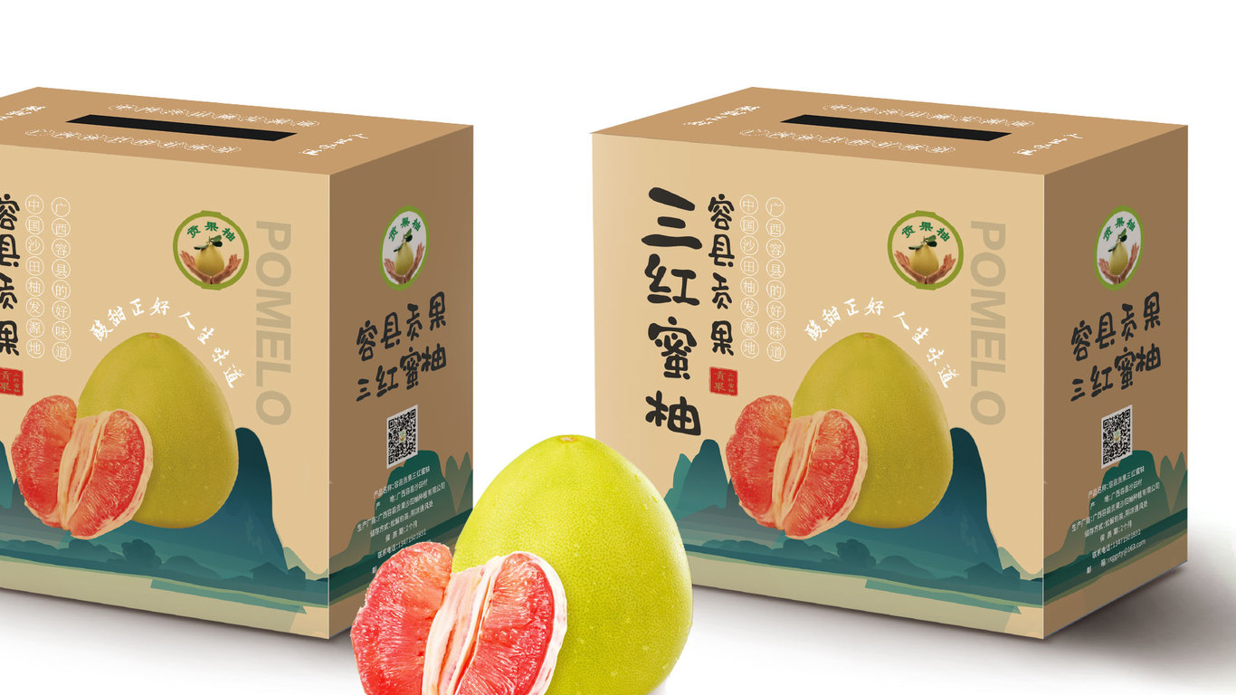 貢果柚蜜柚品牌包裝設計中標圖1