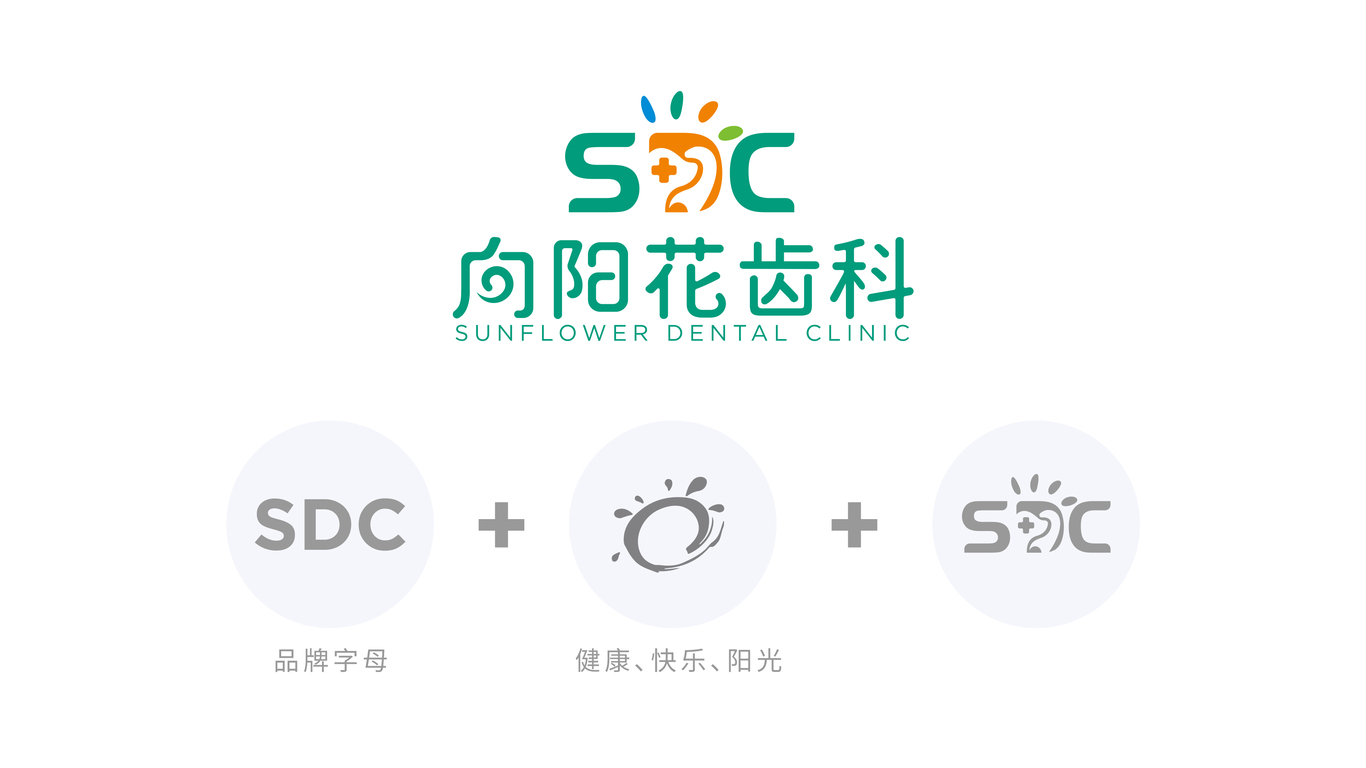 向阳花齿科医疗品牌LOGO设计中标图0