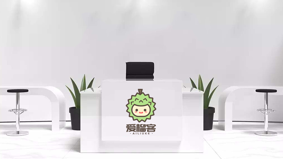 生鮮品牌愛(ài)榴客卡通logo設(shè)計(jì)方案圖11