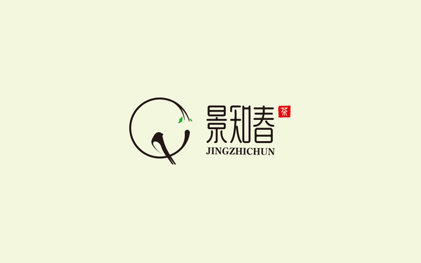 景知春茶叶LOGO设计