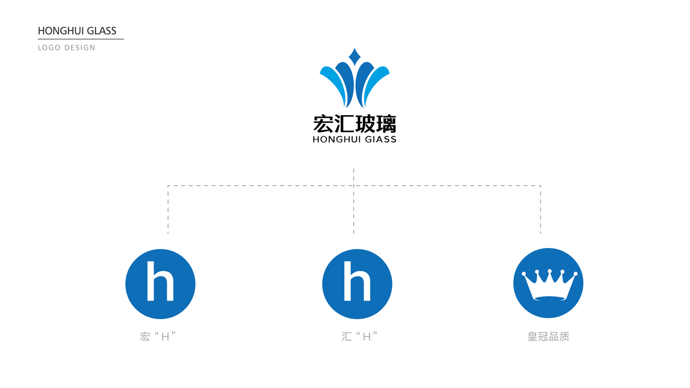 宏匯建材公司LOGO設(shè)計中標(biāo)圖1