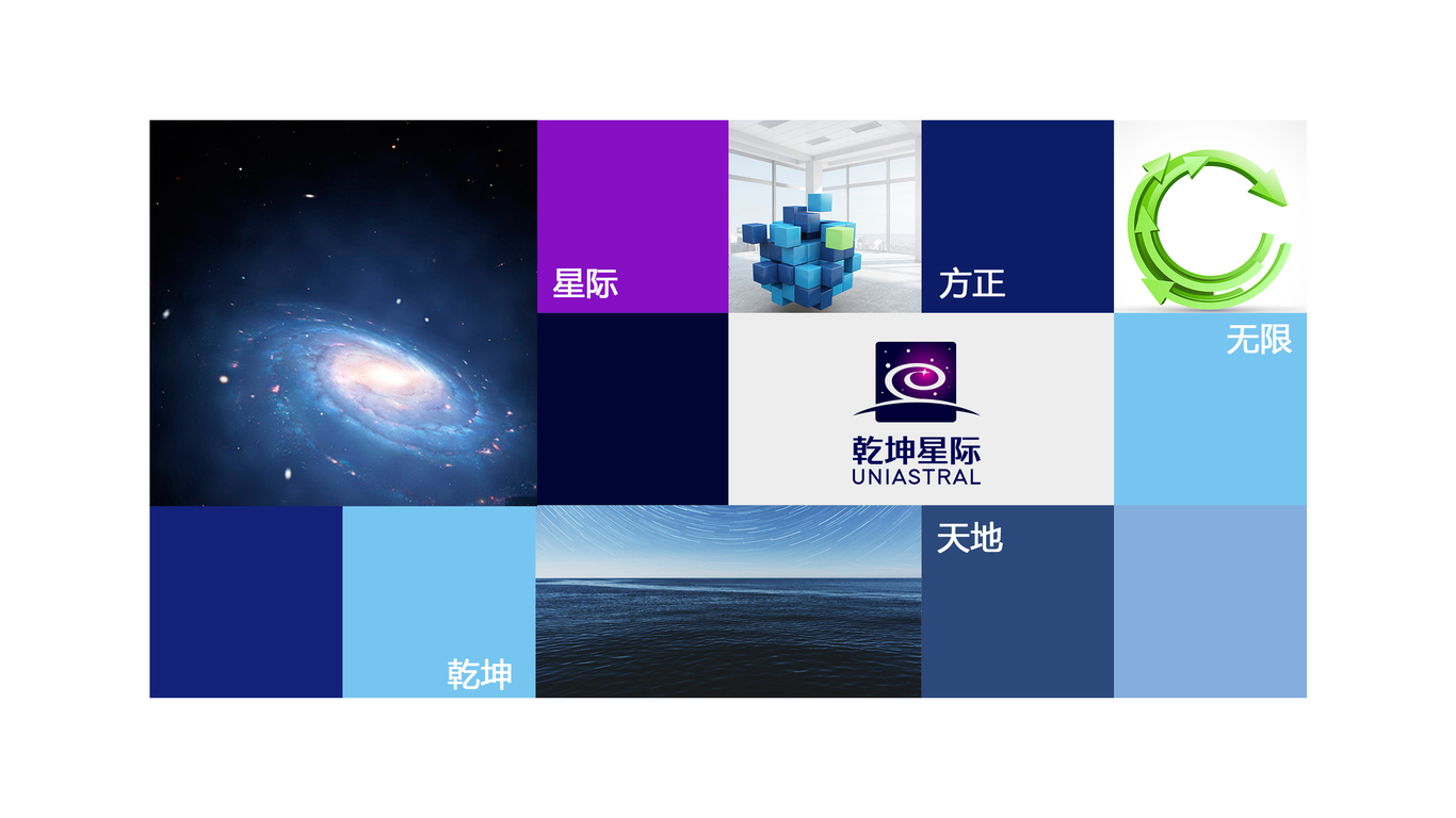 乾坤星际文化娱乐公司LOGO设计中标图2