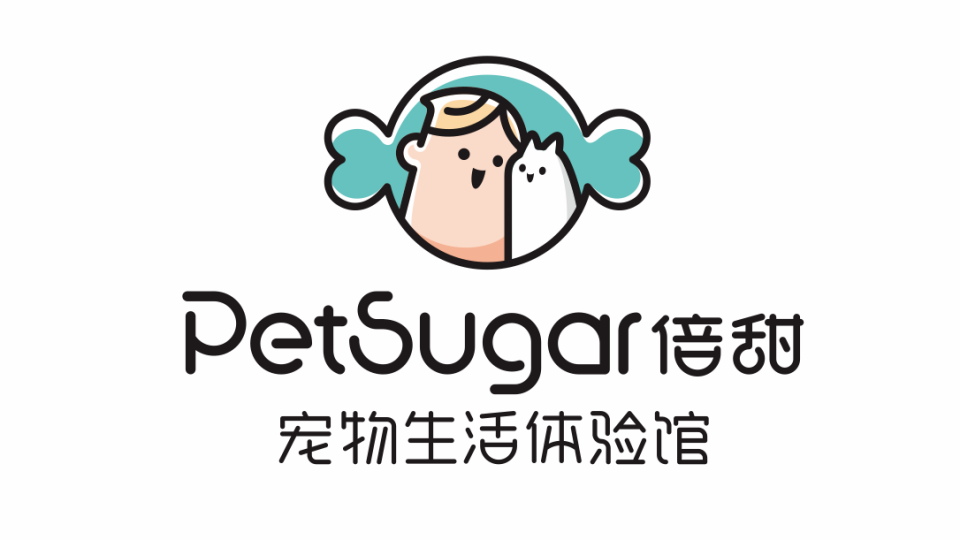 PetSugar倍甜寵物品牌LOGO設(shè)計