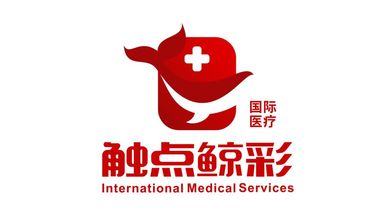 觸點(diǎn)鯨彩醫(yī)療科技公司LOGO設(shè)計(jì)