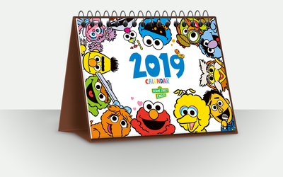 2019芝麻街英语台历