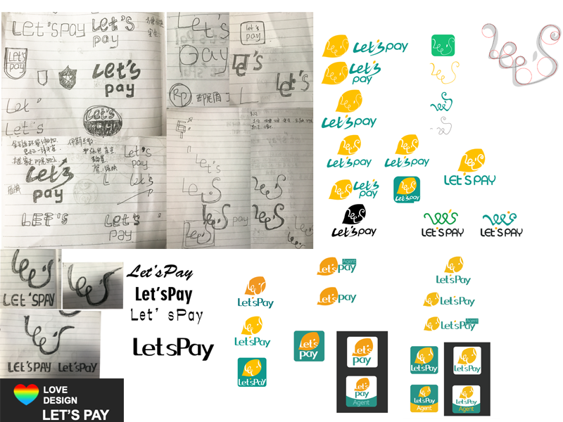 let's pay logo design图2