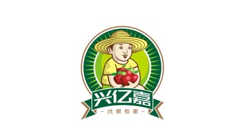 兴亿嘉生鲜水果连锁店LOGO设计