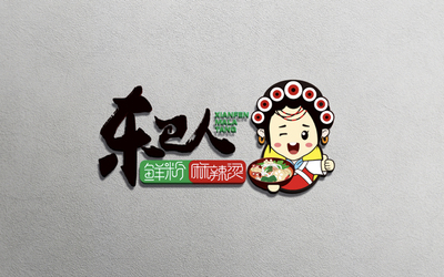 东巴人 鲜粉麻辣烫logo