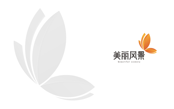 五台山美丽风景logo设计