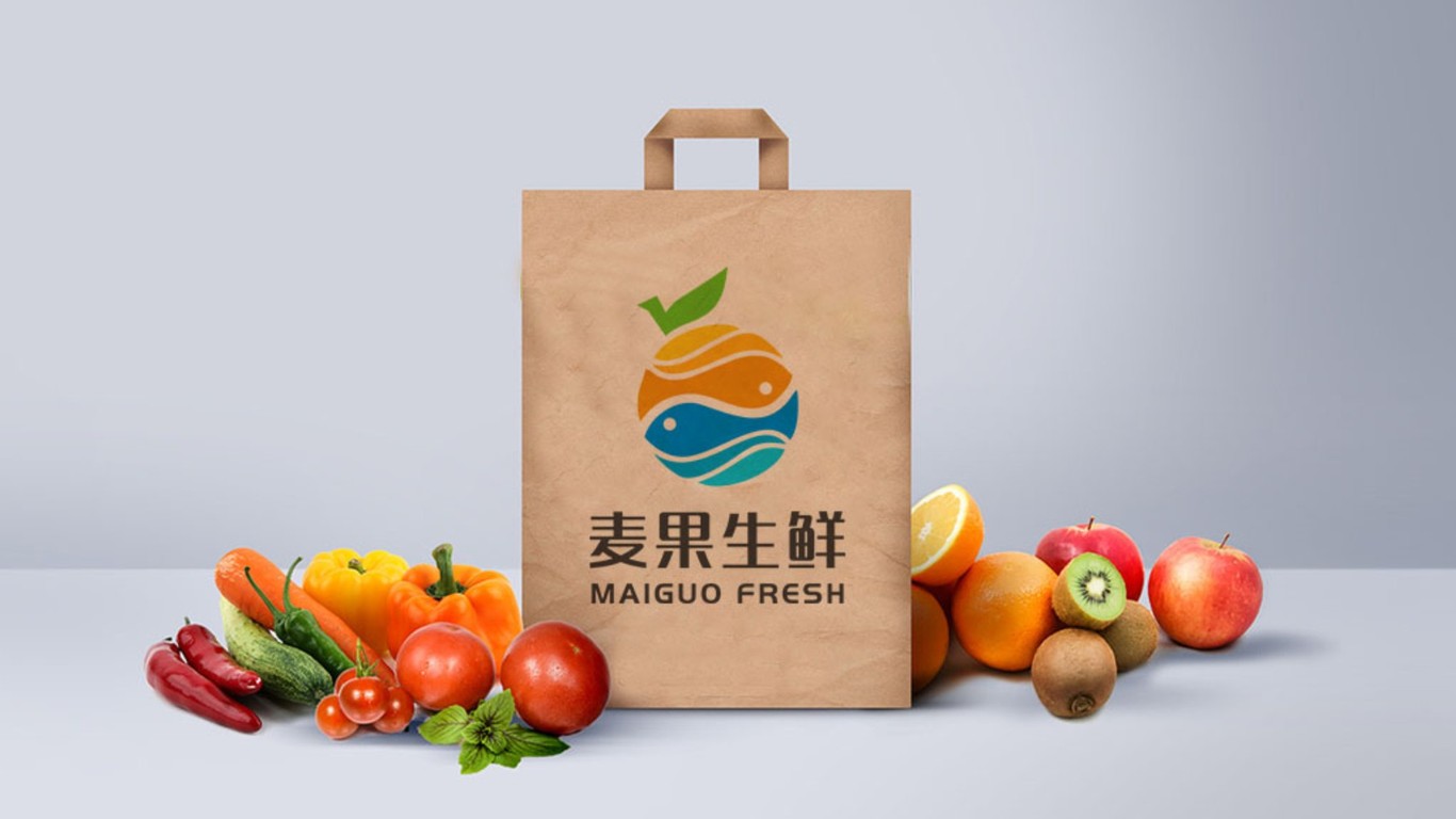 麦果生鲜品牌LOGO设计中标图3