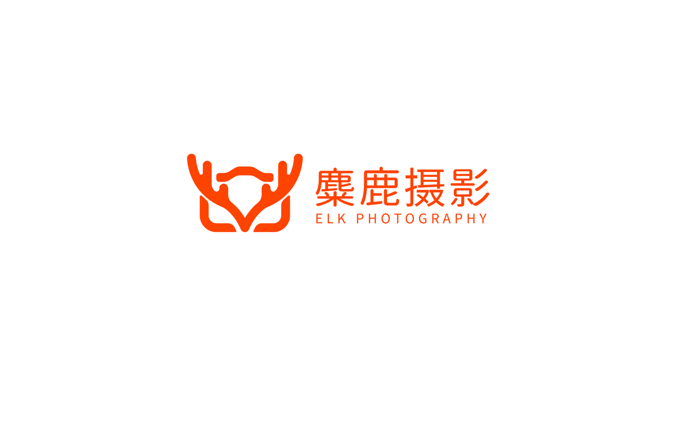 麋鹿摄影---LOGO设计图1