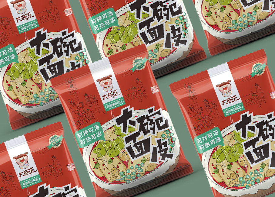 大碗樂速食面品牌包裝設(shè)計(jì)