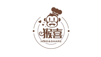 猴喜烘焙店LOGO设计