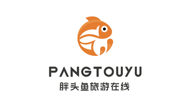 胖頭魚旅游在線品牌LOGO設計