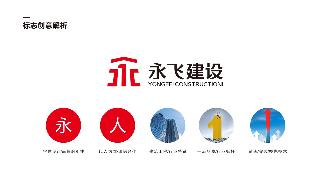 永飞建设公司LOGO设计中标图2