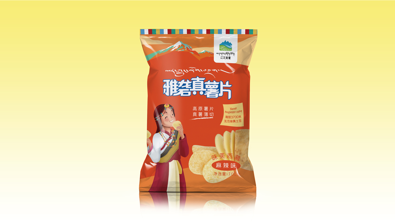 江北香薯食品品牌包裝設(shè)計中標(biāo)圖1