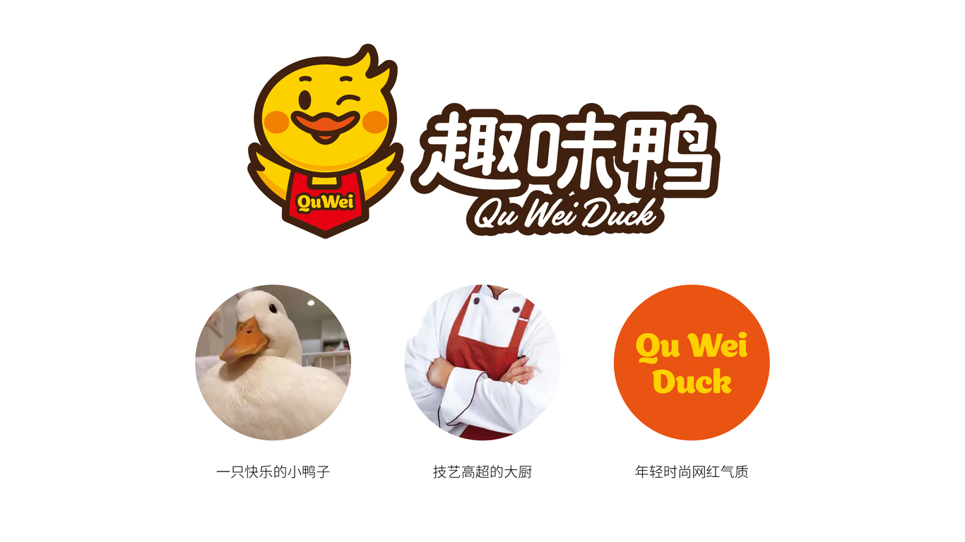 趣味鴨食品品牌LOGO設(shè)計(jì)中標(biāo)圖3