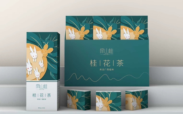 南山桂桂花茶包裝設(shè)計