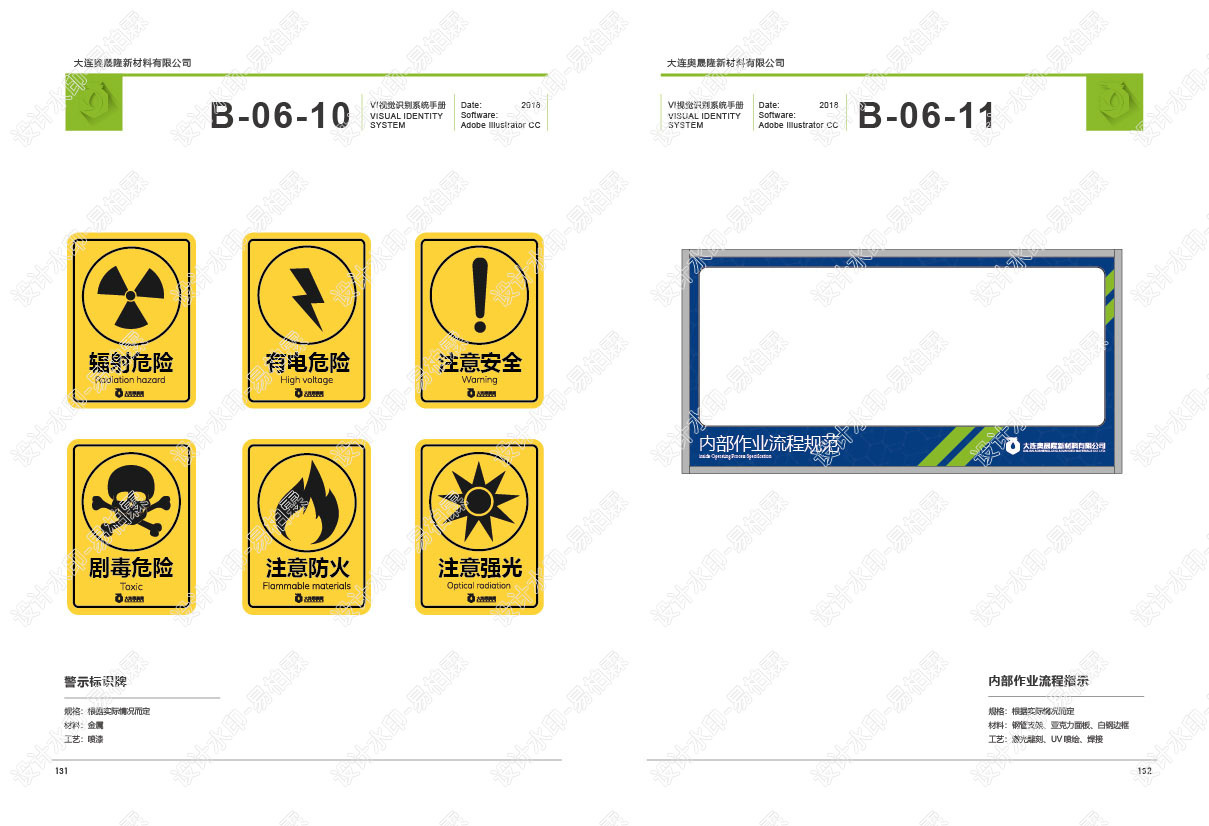 大连奥晟隆新材料有限公司企业VI手册图73