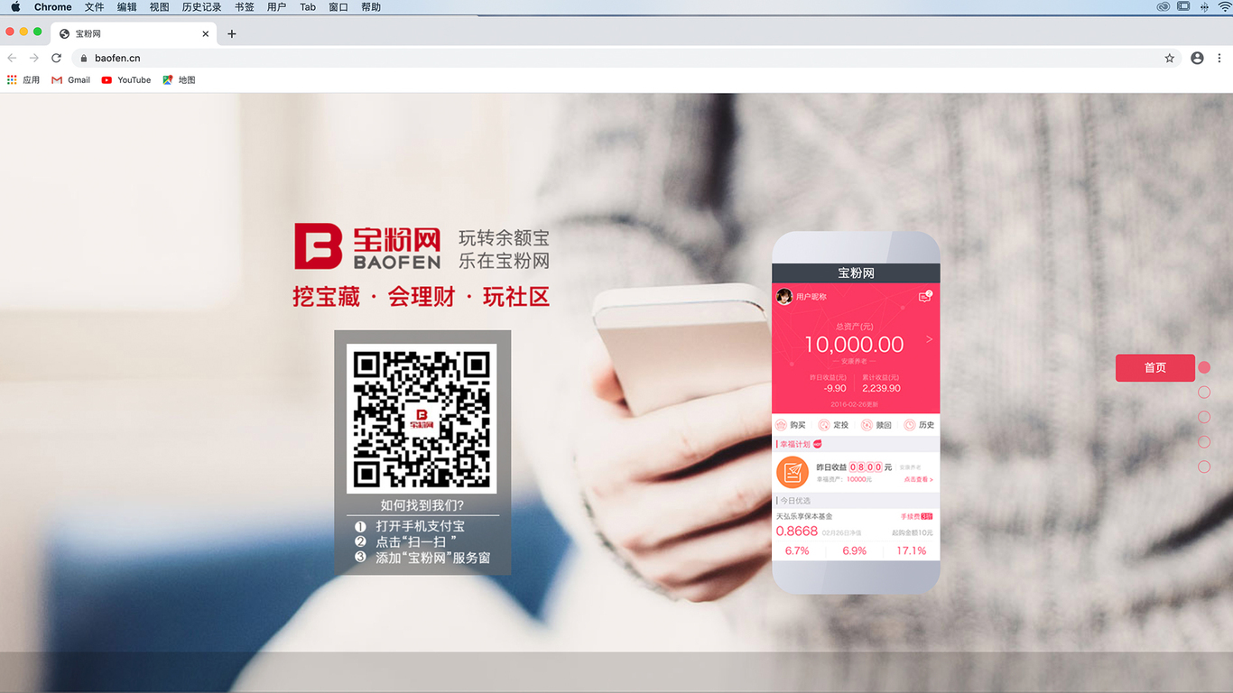 天弘基金 宝粉网LOGO设计图2
