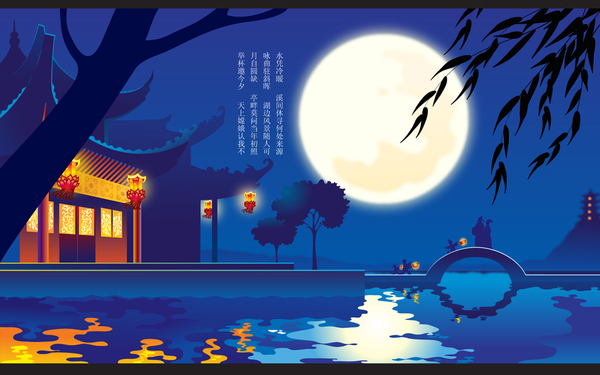 以前的一些場(chǎng)景類的廣告插畫作品