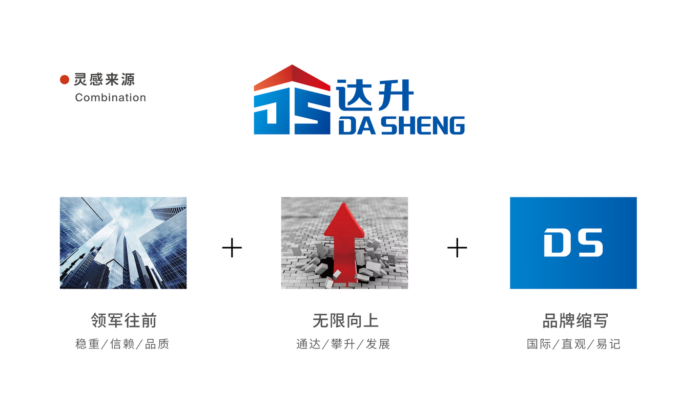 達(dá)升建筑公司LOGO設(shè)計(jì)中標(biāo)圖0