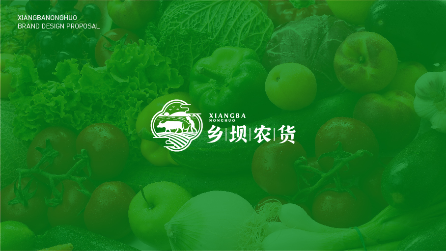 乡坝农货品牌LOGO设计中标图0