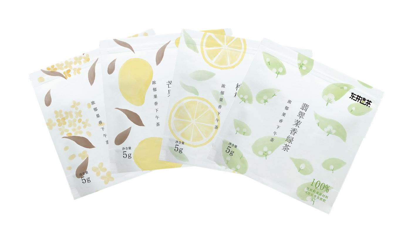 花果茶手繪包裝設計圖7
