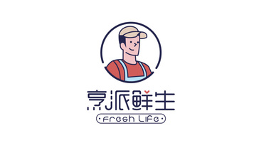 烹派鲜生品牌LOGO设计